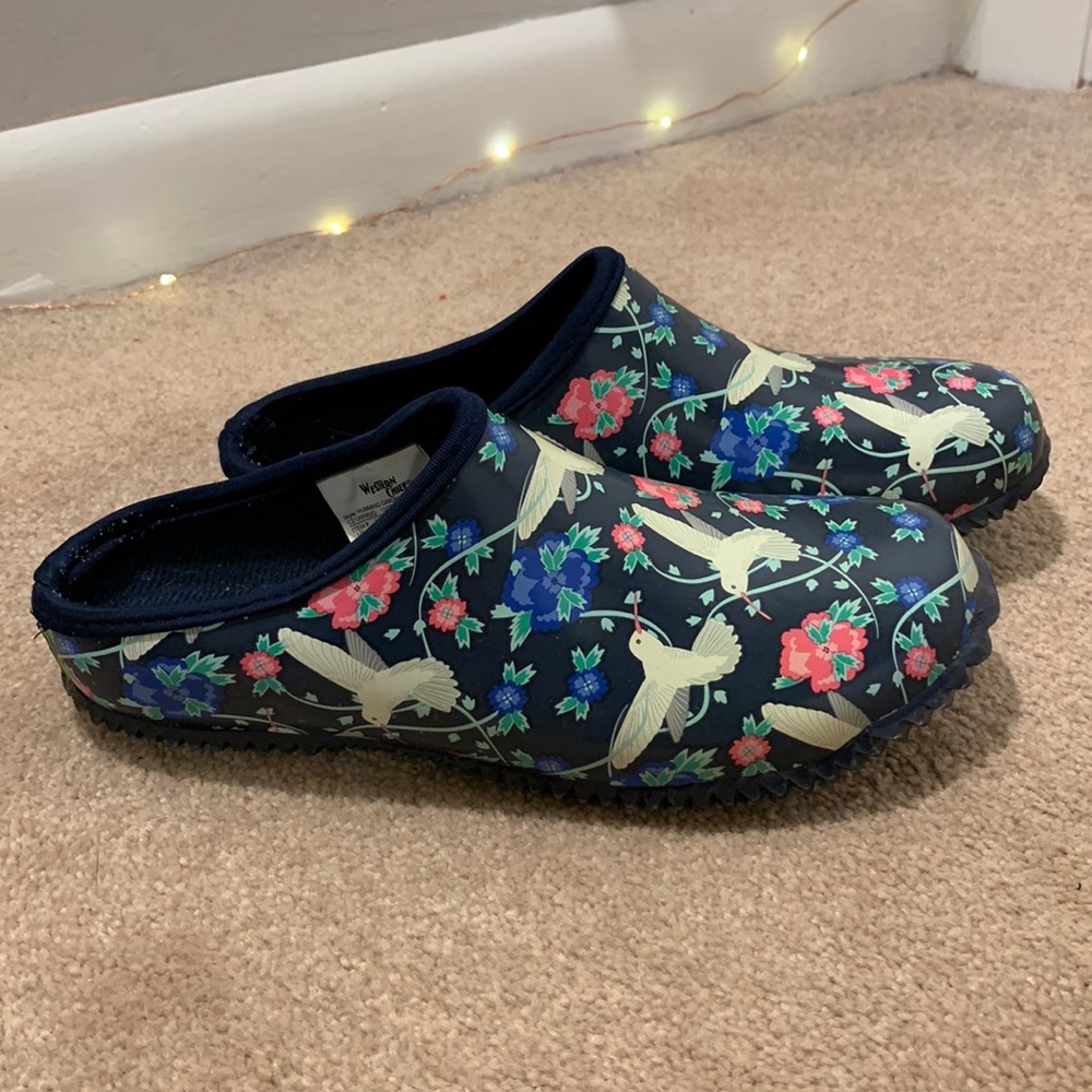 womens size 6 western chief garden clogs / rain boot step in shoe